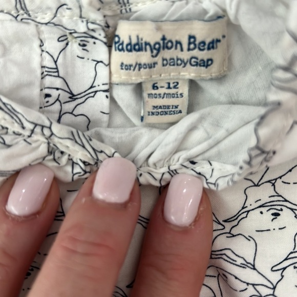 ☀️PADDINGTON BEARS blouse 6-12 months - Picture 2 of 4